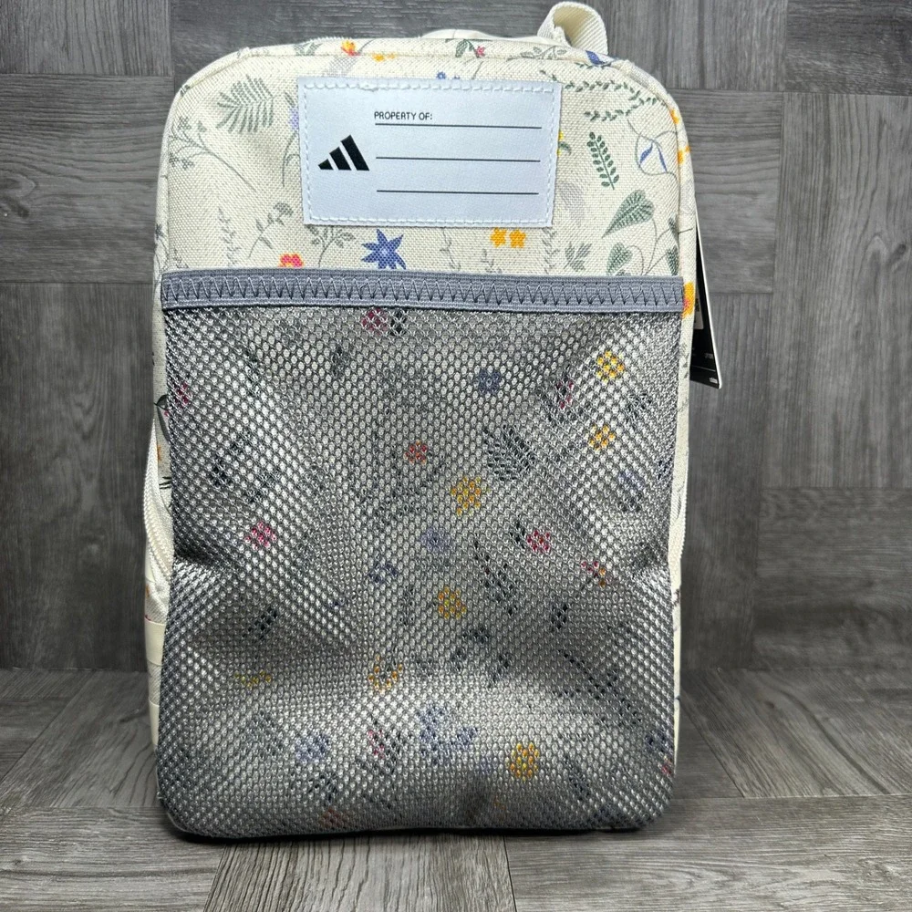 Adidas Santiago 3 Lunch Bag OSFA Floral Insulated White NEW JK3490